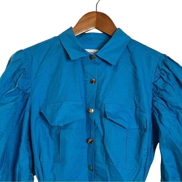 NWT! Passion Fusion blue cotton & hemp dress - Picture 2 of 9